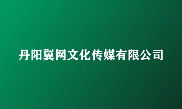 丹阳翼网文化传媒有限公司