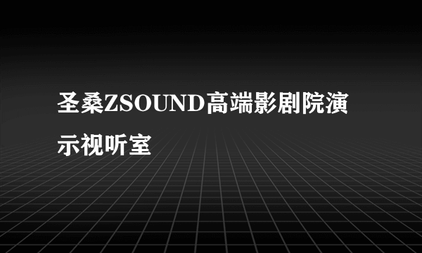 圣桑ZSOUND高端影剧院演示视听室