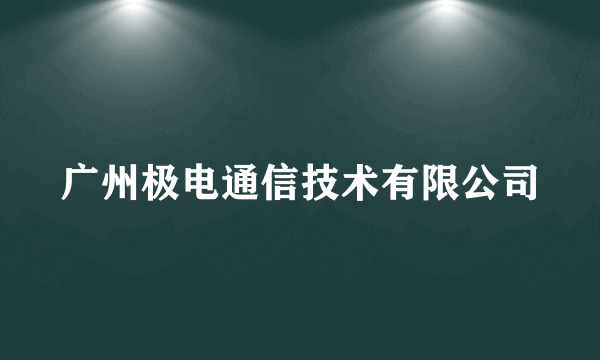 广州极电通信技术有限公司