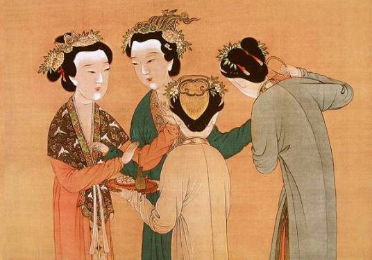 王蜀宫妓图