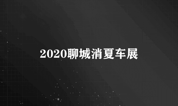 2020聊城消夏车展