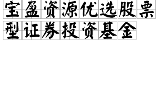 宝盈资源优选股票型证券投资基金