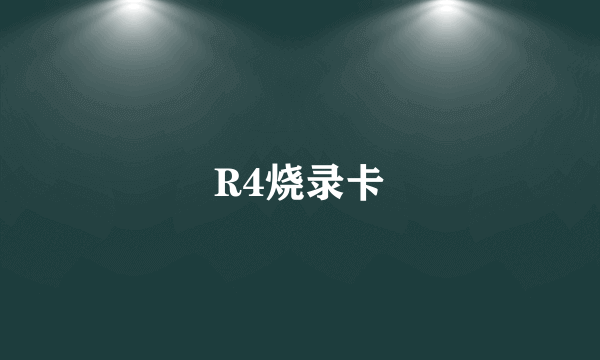 R4烧录卡