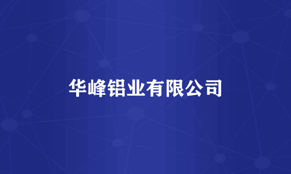 华峰铝业有限公司
