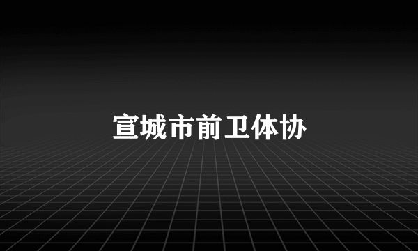 宣城市前卫体协