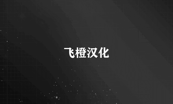 飞橙汉化