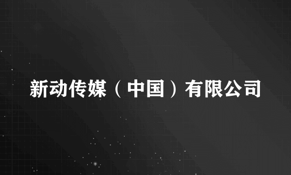 新动传媒（中国）有限公司
