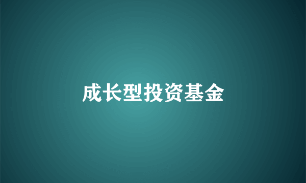 成长型投资基金