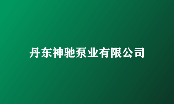 丹东神驰泵业有限公司
