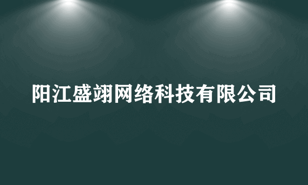 阳江盛翊网络科技有限公司