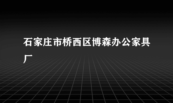 石家庄市桥西区博森办公家具厂