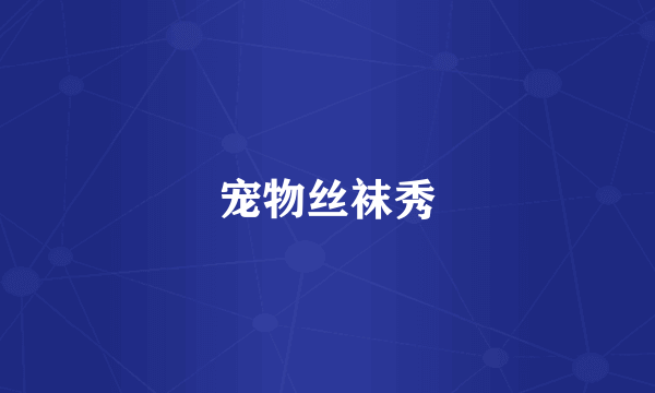 宠物丝袜秀