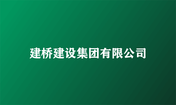 建桥建设集团有限公司