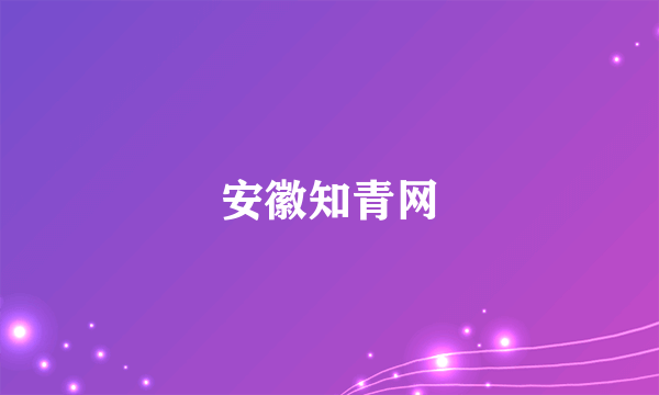安徽知青网