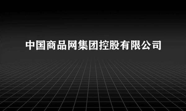 中国商品网集团控股有限公司