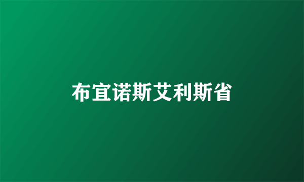 布宜诺斯艾利斯省