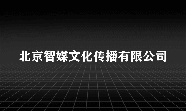 北京智媒文化传播有限公司