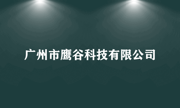 广州市鹰谷科技有限公司