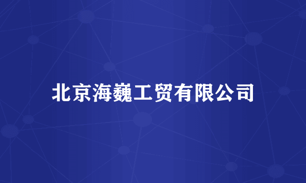 北京海巍工贸有限公司