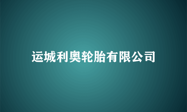 运城利奥轮胎有限公司