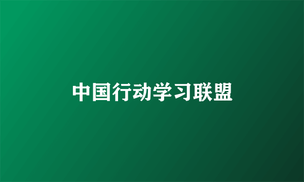 中国行动学习联盟