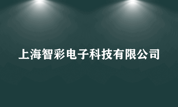 上海智彩电子科技有限公司