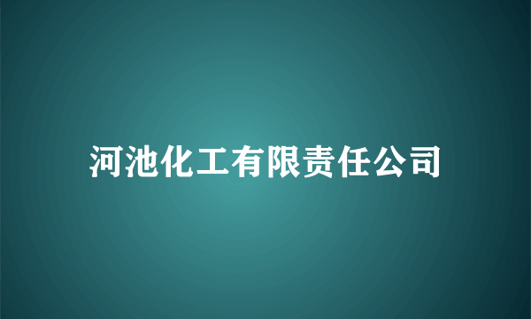 河池化工有限责任公司