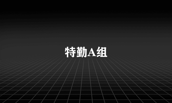 特勤A组