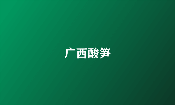 广西酸笋