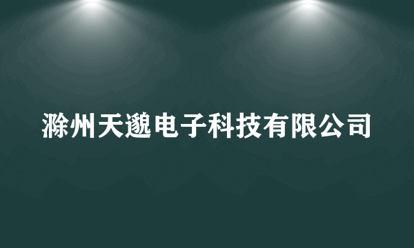 滁州天邈电子科技有限公司