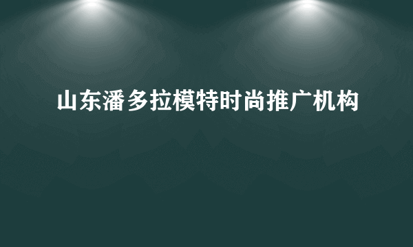 山东潘多拉模特时尚推广机构