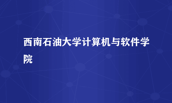 西南石油大学计算机与软件学院