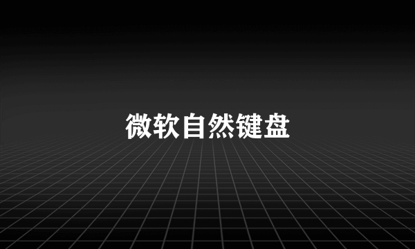 微软自然键盘