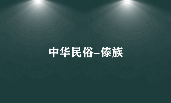 中华民俗-傣族