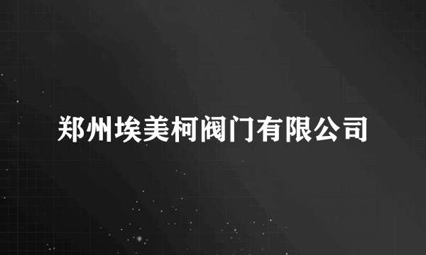 郑州埃美柯阀门有限公司