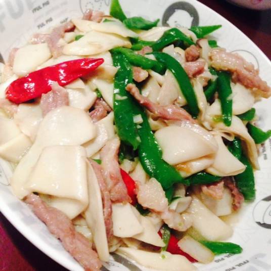 杏鲍菇炒肉片