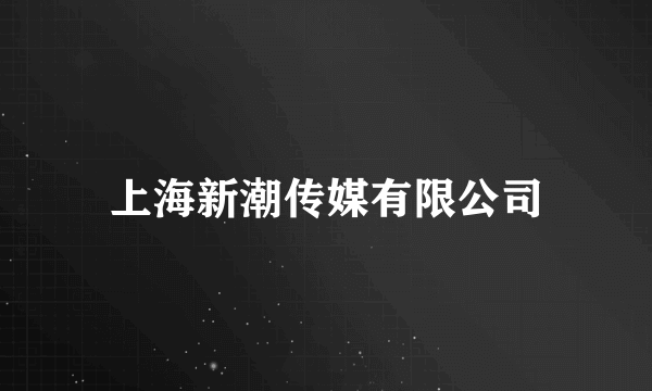 上海新潮传媒有限公司