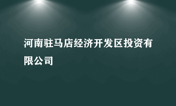 河南驻马店经济开发区投资有限公司