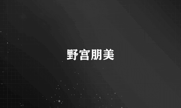 野宫朋美