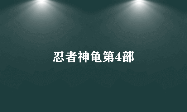 忍者神龟第4部