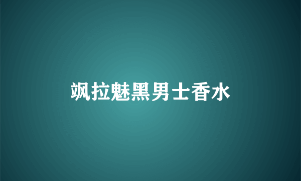 飒拉魅黑男士香水