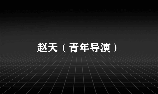 赵天（青年导演）