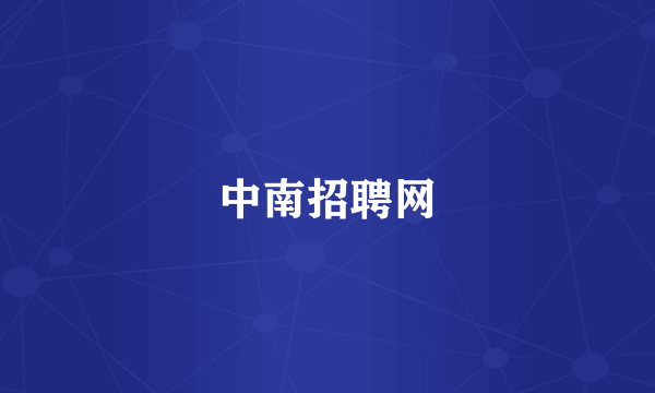 中南招聘网