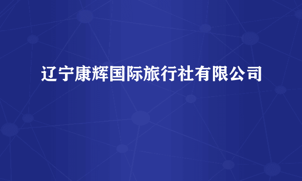 辽宁康辉国际旅行社有限公司