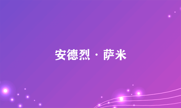 安德烈·萨米