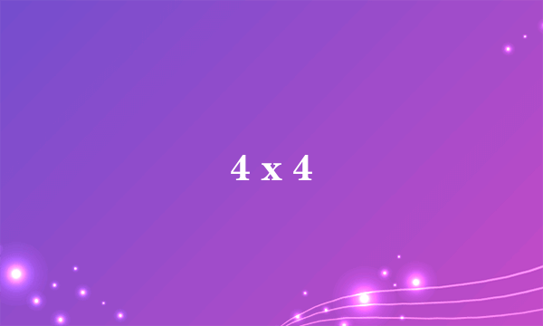 4 x 4