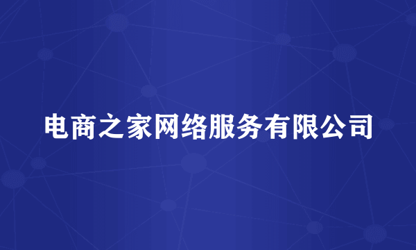 电商之家网络服务有限公司