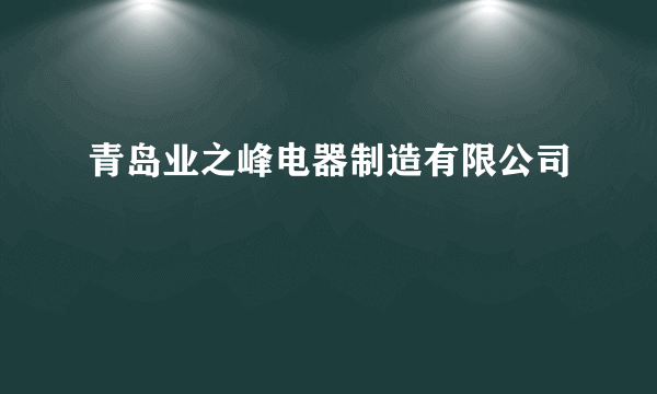 青岛业之峰电器制造有限公司