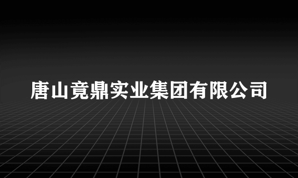 唐山竟鼎实业集团有限公司