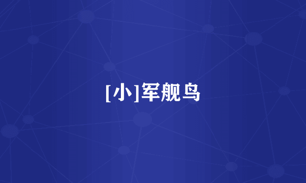 [小]军舰鸟